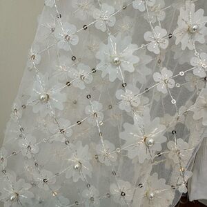 Elegant Floral Lace Blouse - White